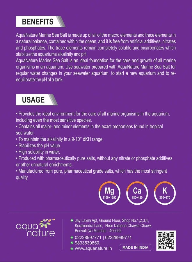 aqua nature AquaNature® Marine Sea Salt (2Kg) - Image 3